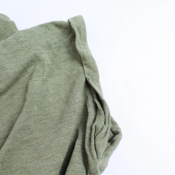 Jessica Simpson Knit V-Neck T-Shirt Green Women's Size XL