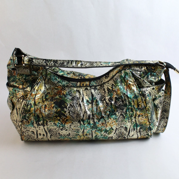 The Find Multicolored Metallic Shoulder Bag/Purse Faux Leather