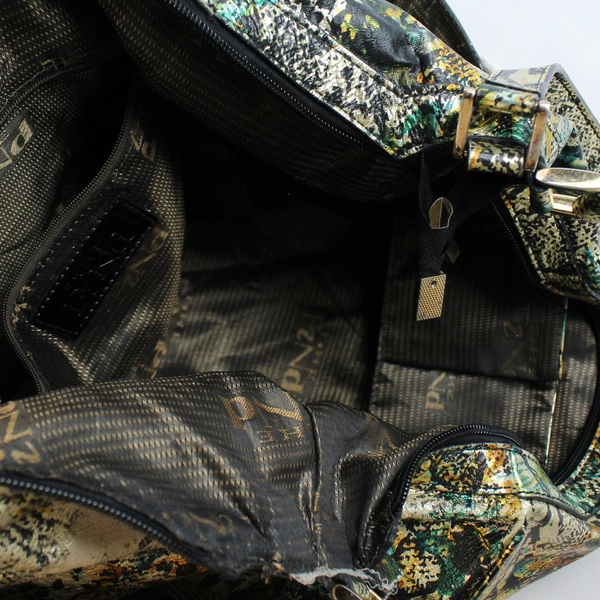 The Find Multicolored Metallic Shoulder Bag/Purse Faux Leather