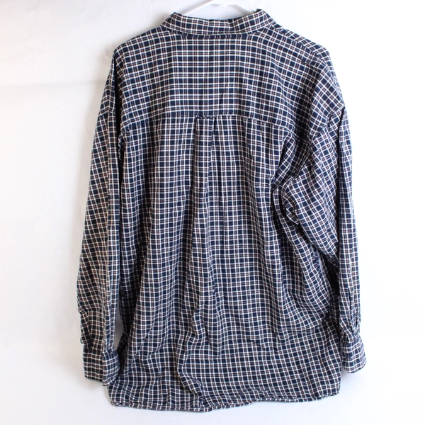 Chaps Ralph Lauren Blue & Red Plaid Button-Down Shirt Men's XL