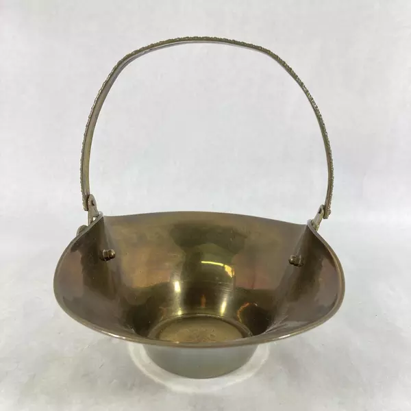 The Import Collection Solid Brass Basket From India