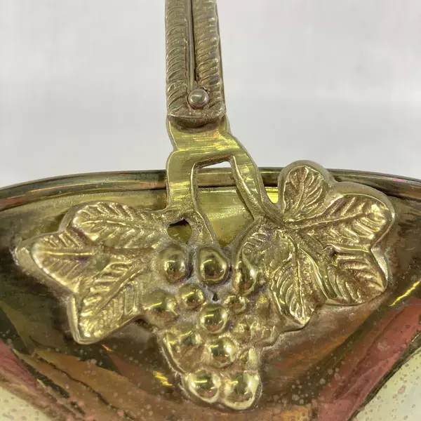 The Import Collection Solid Brass Basket From India