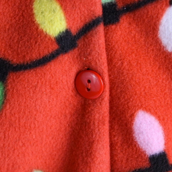 #followme Red Christmas Light Fleece Pajama Shirt Women's Size XL