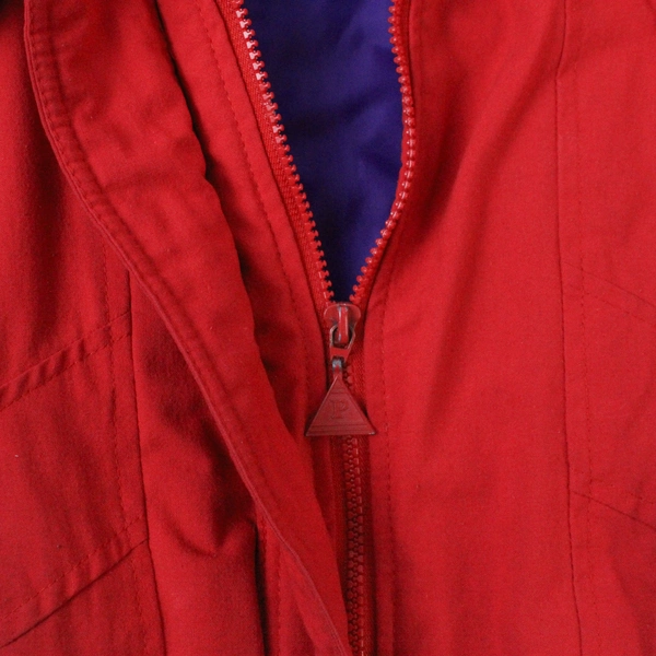 Pacer Women's Medium Red Quilted Jacket Coat Full Zip Pockets - Pre-Owned