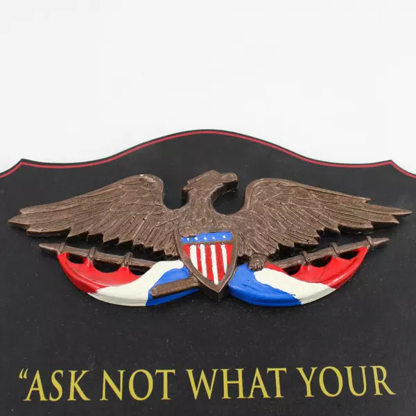 Thousand Oaks Barrel Co. JFK Ask Not What Your Country Can Do Plaque