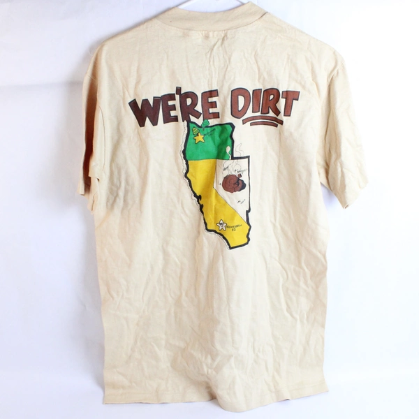 Vintage Hanes Beefy-T We're Dirt Short-Sleeved T-Shirt Men's Large