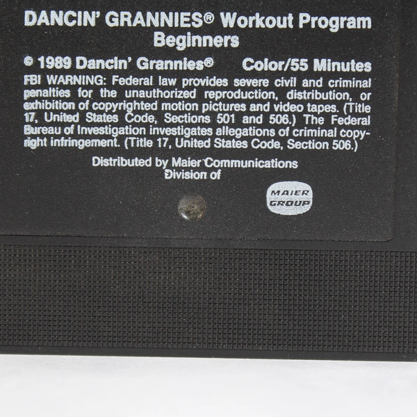Dancin’ Grannies Mature Fitness Beginners Exercise Fitness 1991 VHS