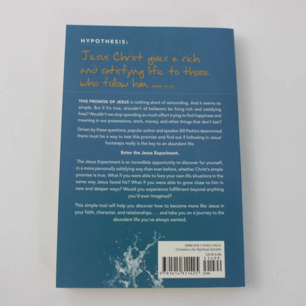 The Jesus Experiment by Bill Perkins 2011 Paperback