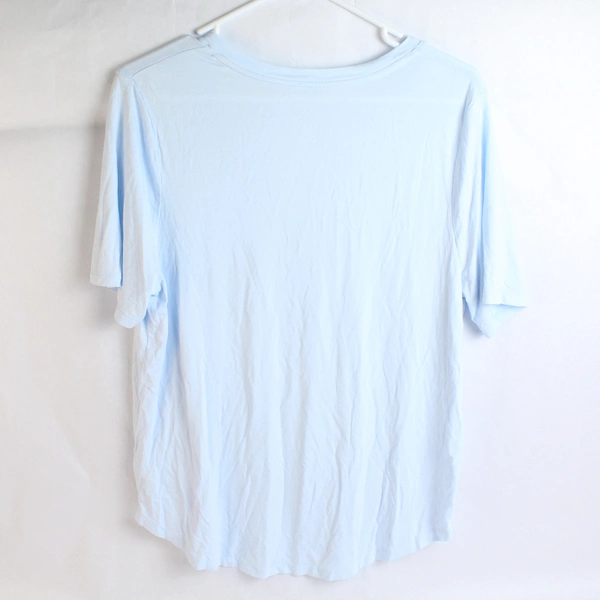A New Day Baby Blue T-Shirt Stretchy Material Women's Size Large