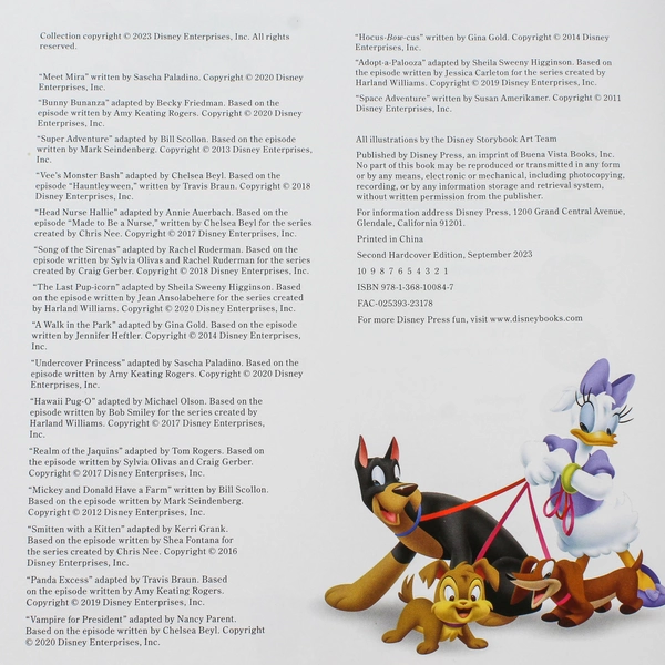 Disney Junior Storybook Collection 2023 Minnie Mouse Bingo Rolly Doc McStuffins