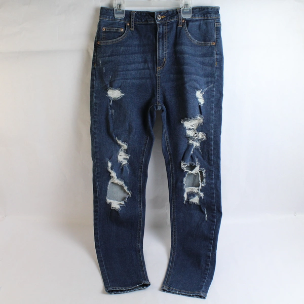 Wild Fable Distressed Dark Wash High Rise Skinny Jeans Women's Size 12