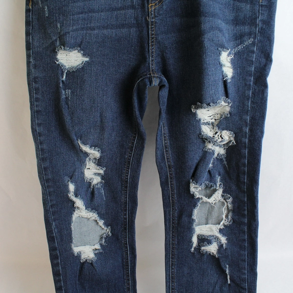 Wild Fable Distressed Dark Wash High Rise Skinny Jeans Women's Size 12