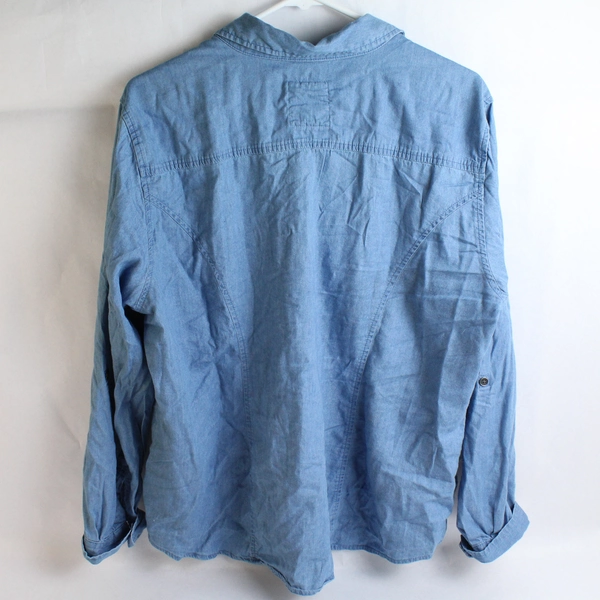Style & Co. Blue Button-Down Shirt Women's Size XL