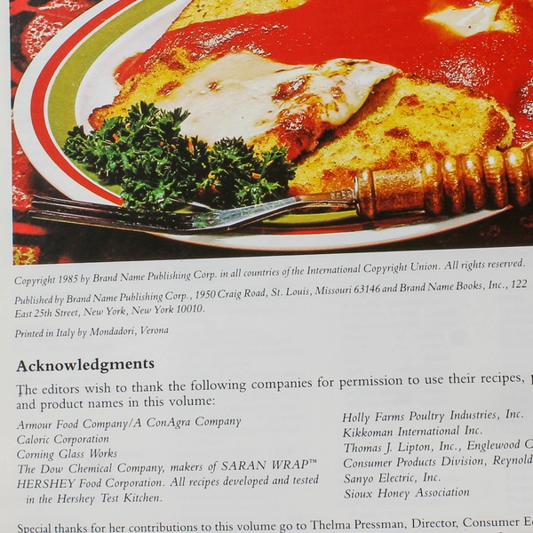 Famous Brands Every Oven Microwave Cookbook 1985 Hardcover - Good Condition