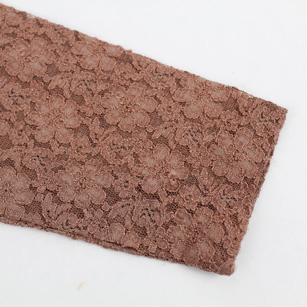 Vintage All That Jazz Mauve Mesh Lace Midi Dress 3/4 Sleeve Women's Medium