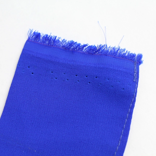 Embroidered Blue Floral Sequin Waist Apron With Pocket