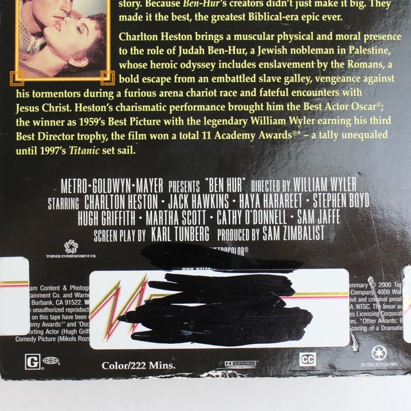 Ben-Hur (VHS, 2000) Metro-Goldwyn-Mayer 