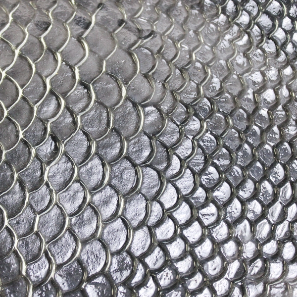 Vintage Pasabahce Clear Glass Marine Fish Plate 10.25 x 8 Inch Dinnerware