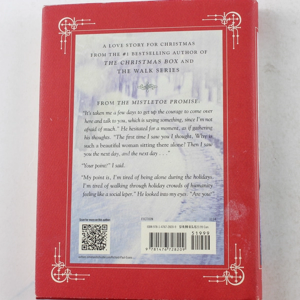 The Mistletoe Promise by Richard Paul Evans 2014 Hardcover - Good Condition