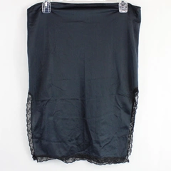 Greenco Maid Semi Sheer Black Half Slip Women's Size Medium 6