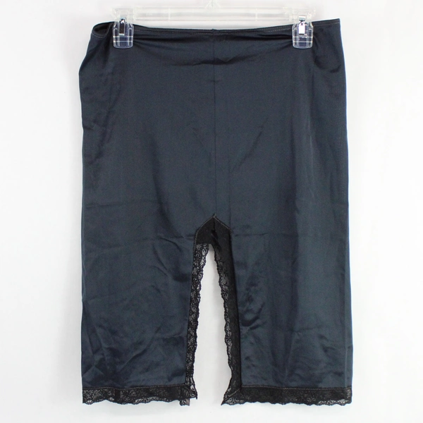 Greenco Maid Semi Sheer Black Half Slip Women's Size Medium 6