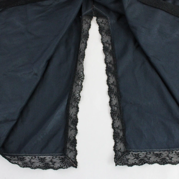 Greenco Maid Semi Sheer Black Half Slip Women's Size Medium 6