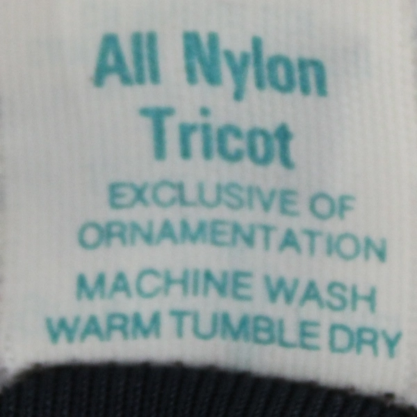 Greenco Maid Semi Sheer Black Half Slip Women's Size Medium 6