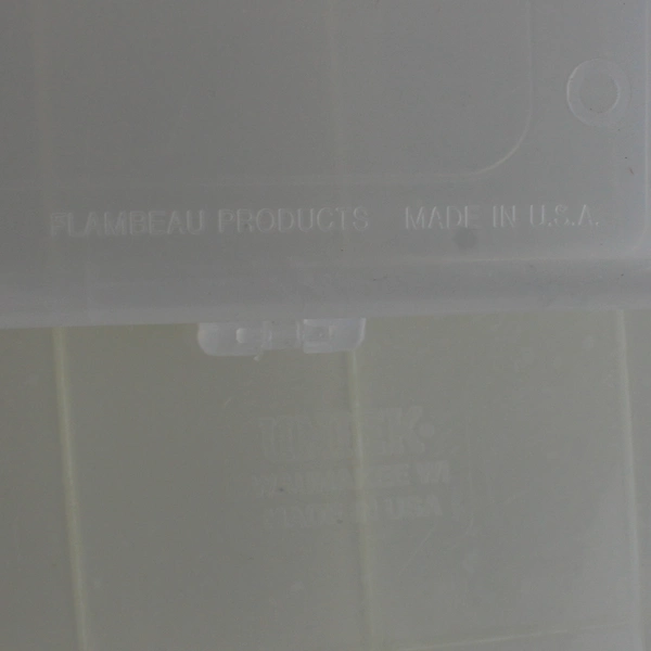 Lot of 3 Clear Plastic Craft Materials Boxes Each with Multiple Compartments