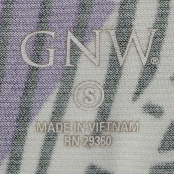 GNW Lace Trim Black Blue Purple Geometric Patterned Camisole Women's Small