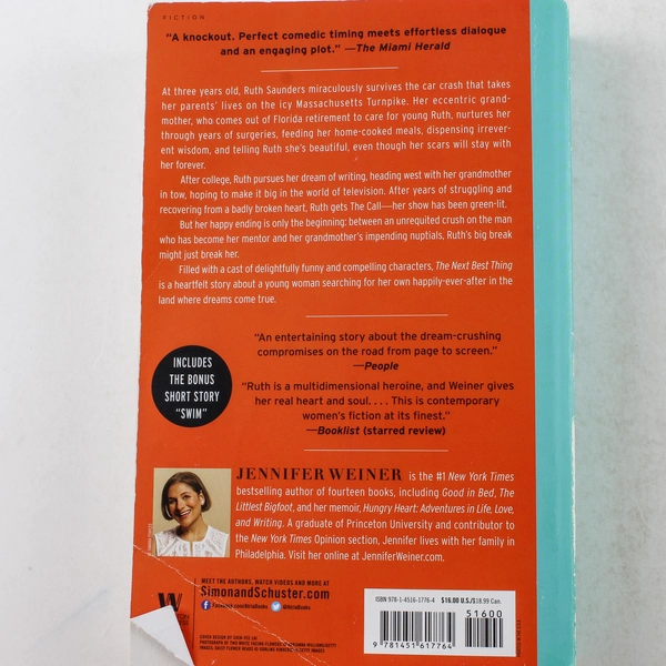 The Next Best Thing by Jennifer Weiner 2012 Paperback - Good Condition