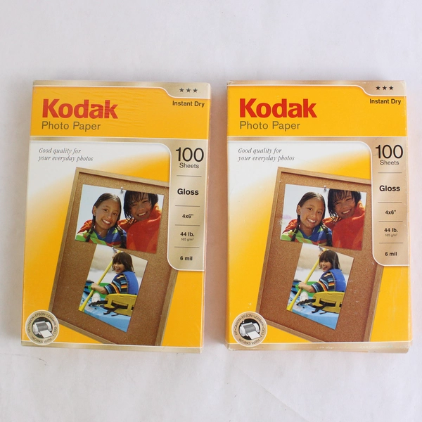 Lot of 2 Packs Kodak 4x6" Gloss Photo Paper Sheets Instant Dry 165 gsm
