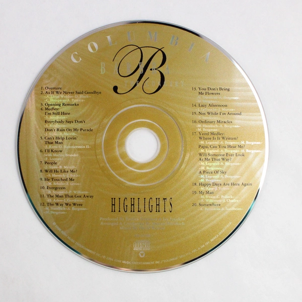 Concert Highlights by Barbra Streisand CD 1995