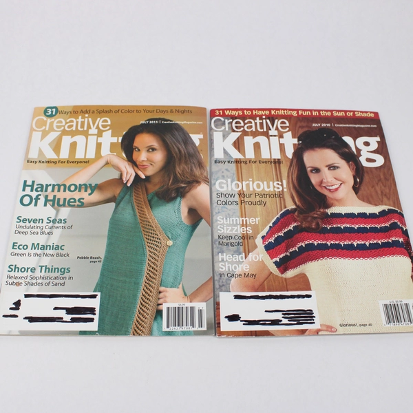 Lot of 4 Creative Knitting Magazines July 2010 July 2011 Jan 2011 May 2011