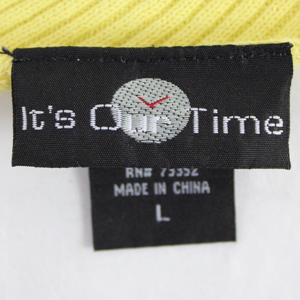 It's Our Time Yellow Knit Tank Top Women's Size Large