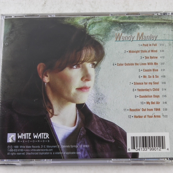 Wendy Manley Ten Below CD 1999 White Water Records Pre-Owned Good Condition