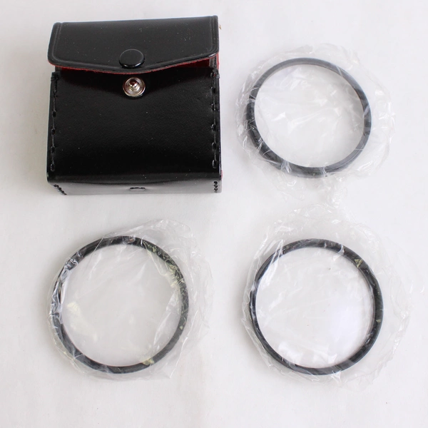 NOS Dot Line Corps 55mm Close-Up Lens Filter Set +1 +2 +4 with Original Case