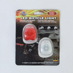 Promier Products LED Silicone Bike Safety Lights NEW Sealed Free Shipping