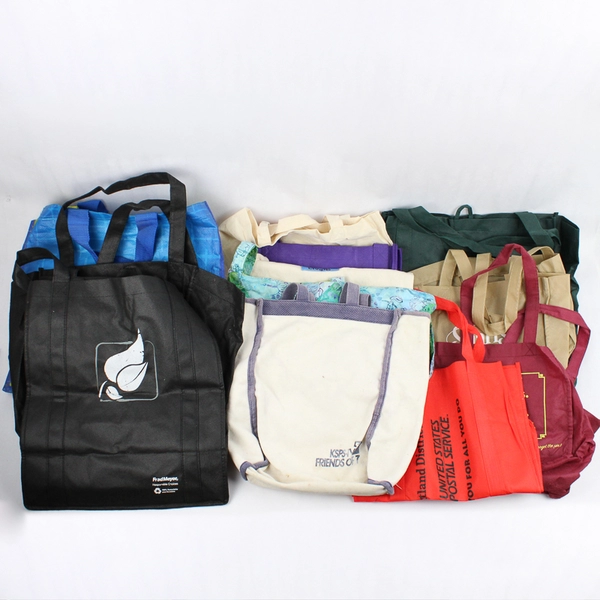 Lot of 12 Reusable Shopping Bags Eco-Friendly Various Brands