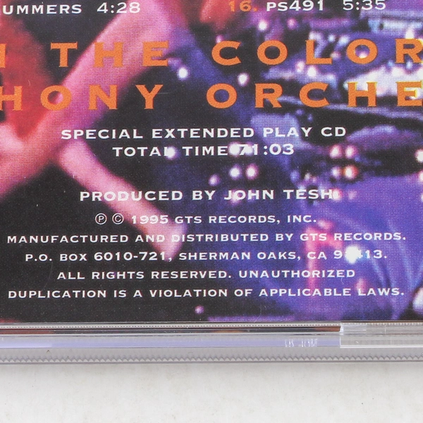 John Tesh Live at Red Rocks CD 1995 Colorado Symphony Orchestra - Pre-Owned