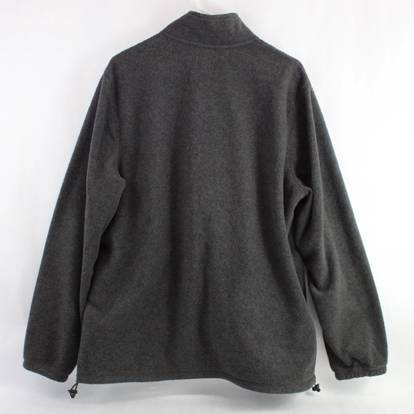 Croft & Barrow Men's Gray Fleece Jacket Size Large 100% Polyester