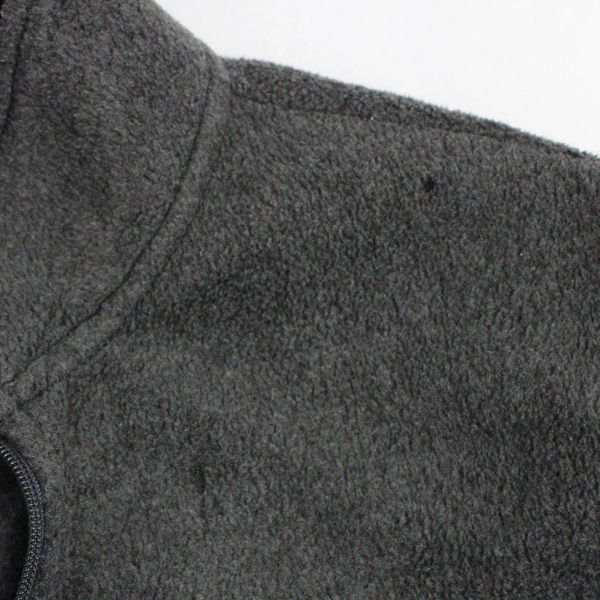 Croft & Barrow Men's Gray Fleece Jacket Size Large 100% Polyester