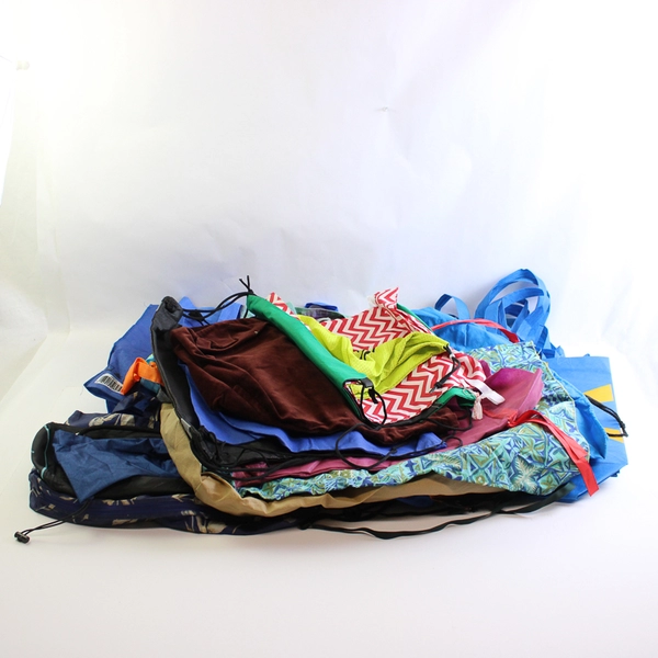 Mixed Lot of 39 Reusable Bags for Eco-Friendly Shopping or Travel