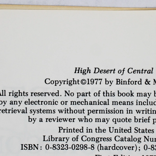 High Desert of Central Oregon by Raymond R Hatton 1977 1st Edition Paperback