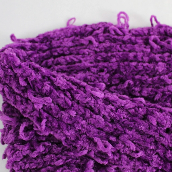 Unbranded Purple Knitted Neck Warmer Scarf Made of 100% Acrylic