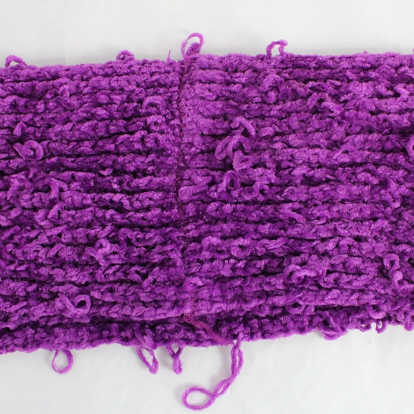 Unbranded Purple Knitted Neck Warmer Scarf Made of 100% Acrylic