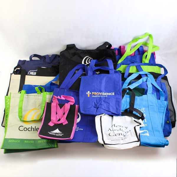 Lot of 18 Reusable Shopping Tote Bags Eco-Friendly Various Brands