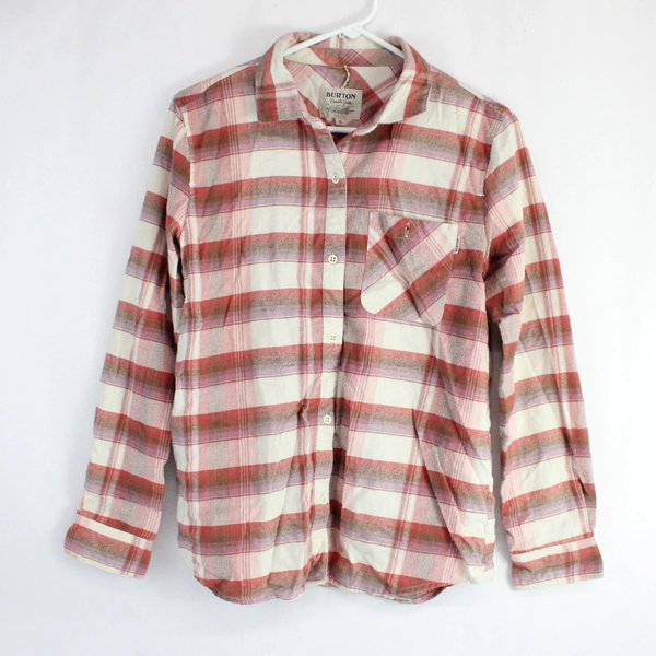 Burton Durable Goods Women's Flannel Shirt Size S Plaid Casual Top