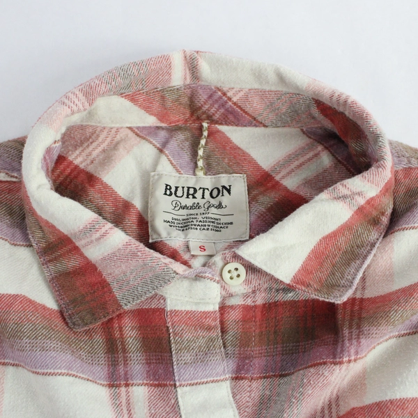 Burton Durable Goods Women's Flannel Shirt Size S Plaid Casual Top