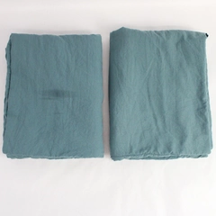 Lot of 2 Unbranded Aquamarine Standard Pillowcases