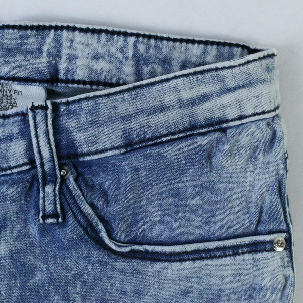 H&M Girls' Acid Wash Jeans Size 4 Super Skinny Fit Good Pre-Owned Condition